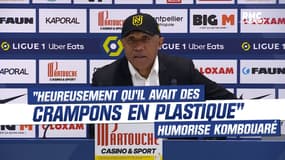 Montpellier 1-1 Nantes : "Heureusement qu'il avait des crampons en plastique", humorise Kombouaré