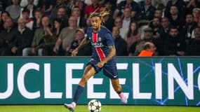 Bradley Barcola lors du match PSG-Gérone (1-0, Ligue des champions), le 18 septembre 2024