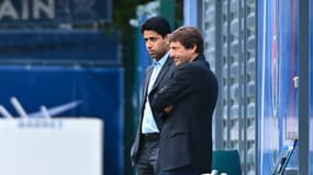 Nasser Al-Khelaïfi et Leonardo
