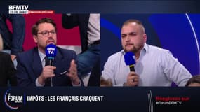 FORUM BFM - "Vous êtes le parti de la jalousie": Samuel Ferreira, artisan dans le BTP, s'adresse à Benjamin Lucas-Lundy, député Génération.s des Yvelines