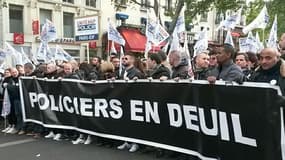 Les policiers manifestent ce mercredi pour dénoncer leurs conditions de travail.