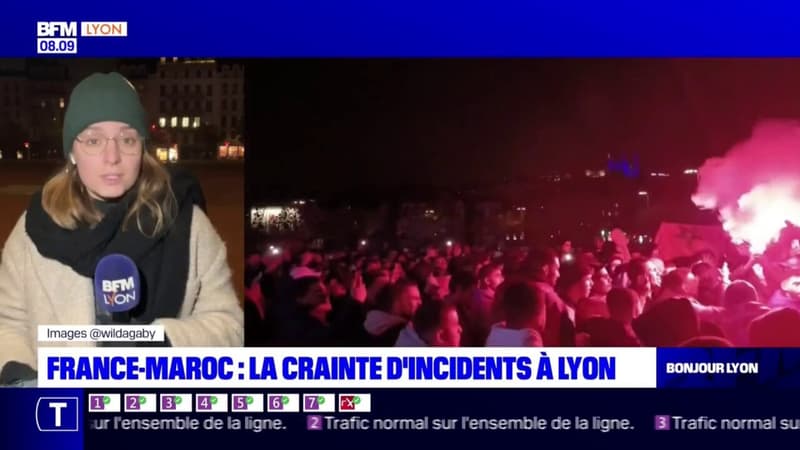 Lyon: un dispositif de sécurité déployé face à la crainte d'incidents pour le match France-Maroc
