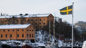 Une vue de Stockholm, illustration