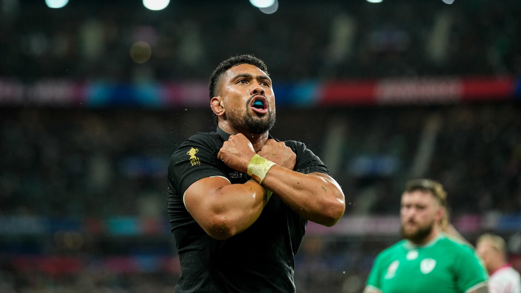 Ardie Savea lors du quart de finale de la Nouvelle-Zélande contre l'Irlande, 14 octobre 2023