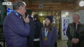 JO 2018 : Laffont arrose le Club France au champagne pour fêter sa médaille d'or