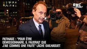 Patinage : "Pour être démissionnaire, il faudrait que j’aie commis une faute" lâche Gailhaguet