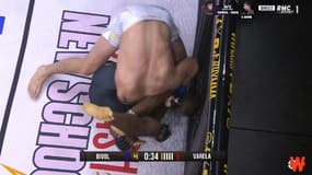 Wilson Varela lors du Hexagone MMA à Poitiers, le 29 mars 2025.
