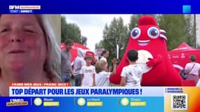 Seine-Maritime: Lydie Faure, présidente du comité handisport, a porté la flamme paralympique à Rouen