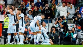 Cristiano Ronaldo célèbre son 900e but inscrit en carrière lors de Portugal-Croatie (2-1, Ligue des nations), le 6 septembre 2024