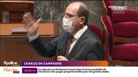 Charles en campagne : À l'Assemblée nationale, les députés ont boudé hier en attendant Jean Castex - 06/01