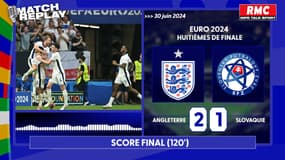Angleterre 2-1 Slovaquie : Les Three Lions renversent les Slovaques en prolongation, le goal replay du match