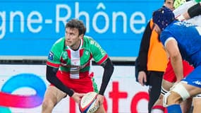Le demi de mêlée Pierre Pagès avec Biarritz contre Grenoble en Pro D2, le 24 janvier 2025