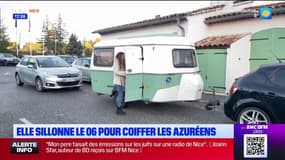 Alpes-Maritimes: elle sillonne le département pour coiffer les Azuréens