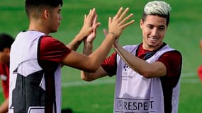 Samir Nasri avec Joaquin Correa