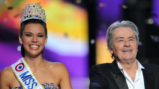 Marine Loprhelin, Miss France 2013, et Alain Delon