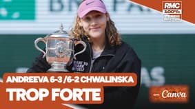 Roland-Garros : Les derniers points de la victoire d'Andreeva, avec les Comms RMC