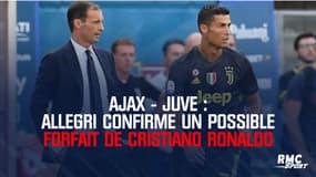 Ajax - Juve : Allegri confirme un possible forfait de Cristiano Ronaldo