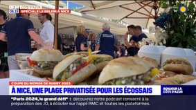 Coupe du monde de rugby: une plage privatisée pour les supporters écossais à Nice