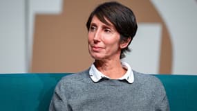 Celine Bonnet, la mère de Léon Marchand, lors de l'évènement "Demain le sport" - le 07/10/2025