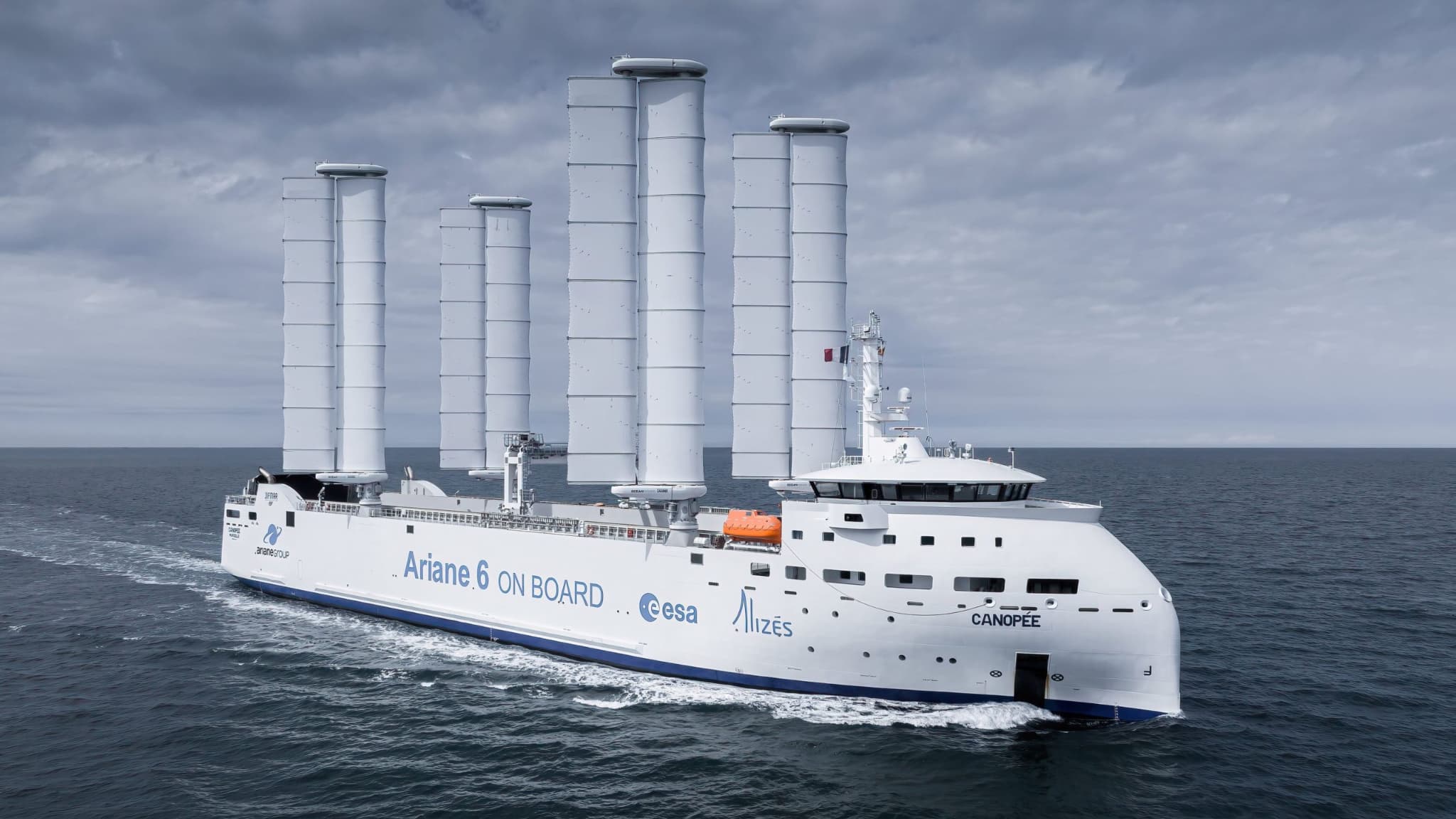 La cargo à voiles Canopée