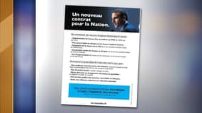 Le tract préparé par LaRem. 