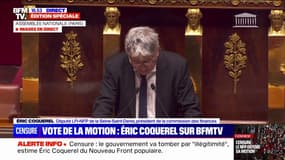 Motion de censure: Éric Coquerel affirme que "l'illégitimité" du gouvernement de Michel Barnier "provoque sa chute"