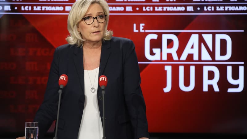 Marine Le Pen invitée du Grand Jury RTL - Le Figaro - LCI