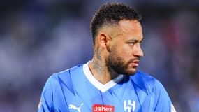 Neymar lors du match de championnat saoudien Al-Hilal - Al-Shabab (2-0), le 29 septembre 2023