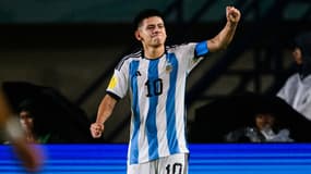 L'Argentin Claudio Echeverri en novembre 2023 à la Coupe du monde des moins de 17 ans