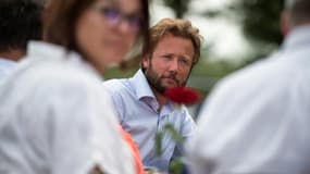 Boris Vallaud, député et porte-parole du Parti socialiste (PS), le 27 août 2017 à Frangy-en-Bresse