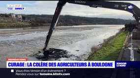 Inondations: les agriculteurs manifestent à Boulogne-sur-Mer pour demander un curage des fleuves