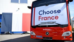 Un bus Choose France à Ligny-en-Barrois, dans la Meuse, le 19 mai 2025