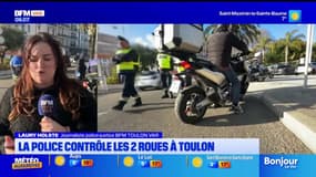 Sécurité routière: la police cible les deux roues à Toulon pour une opération de prévention