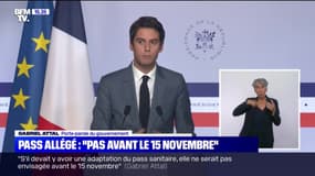 Covid-19: Gabriel Attal déclare qu'une adaptation du pass sanitaire "ne saurait être envisagée avant le 15 novembre" 