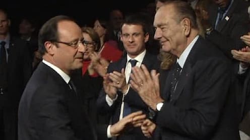 François Hollande et Jacques Chirac.
