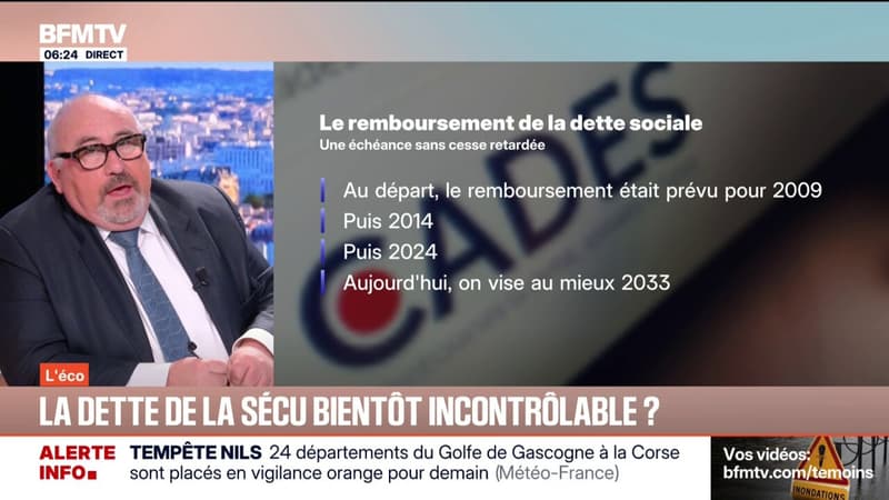 L'ÉCO - Pourquoi la dette de la Sécurité sociale pourrait bientôt devenir incontrôlable?