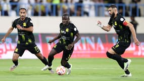 Karim Benzema et N'Golo Kanté avec Al Ittihad en septembre 2023