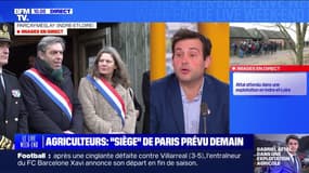"Siège" de Paris: le président des Jeunes Agriculteurs d'Île-de-France évoque "sept points de blocage tout autour" de la capitale