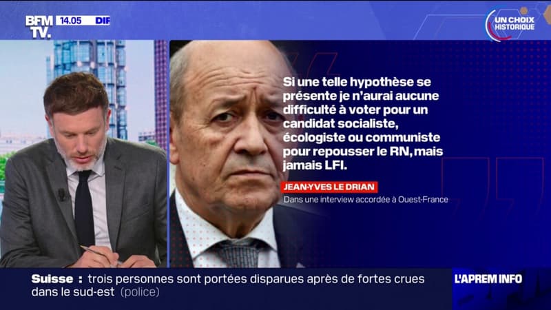 Législatives: Jean-Yves Le Drian affirme qu'il ne votera 