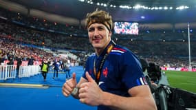 L'international français Oscar Jegou au Stade de France le 15 mars 2025