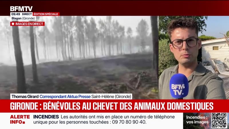 Incendie en Gironde: les habitants de Saint-Hélène vont pouvoir regagner leur domicile dans les prochaines heures