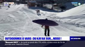 Vars: du kayak... sur neige!