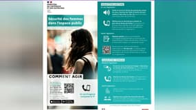 Le flyer du gouvernement contre le harcèlement de rue
