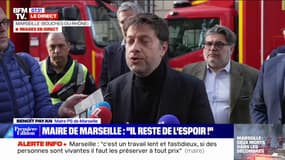 Immeuble effondré à Marseille: pour Benoît Payan, maire de la ville, "il reste de l'espoir" 