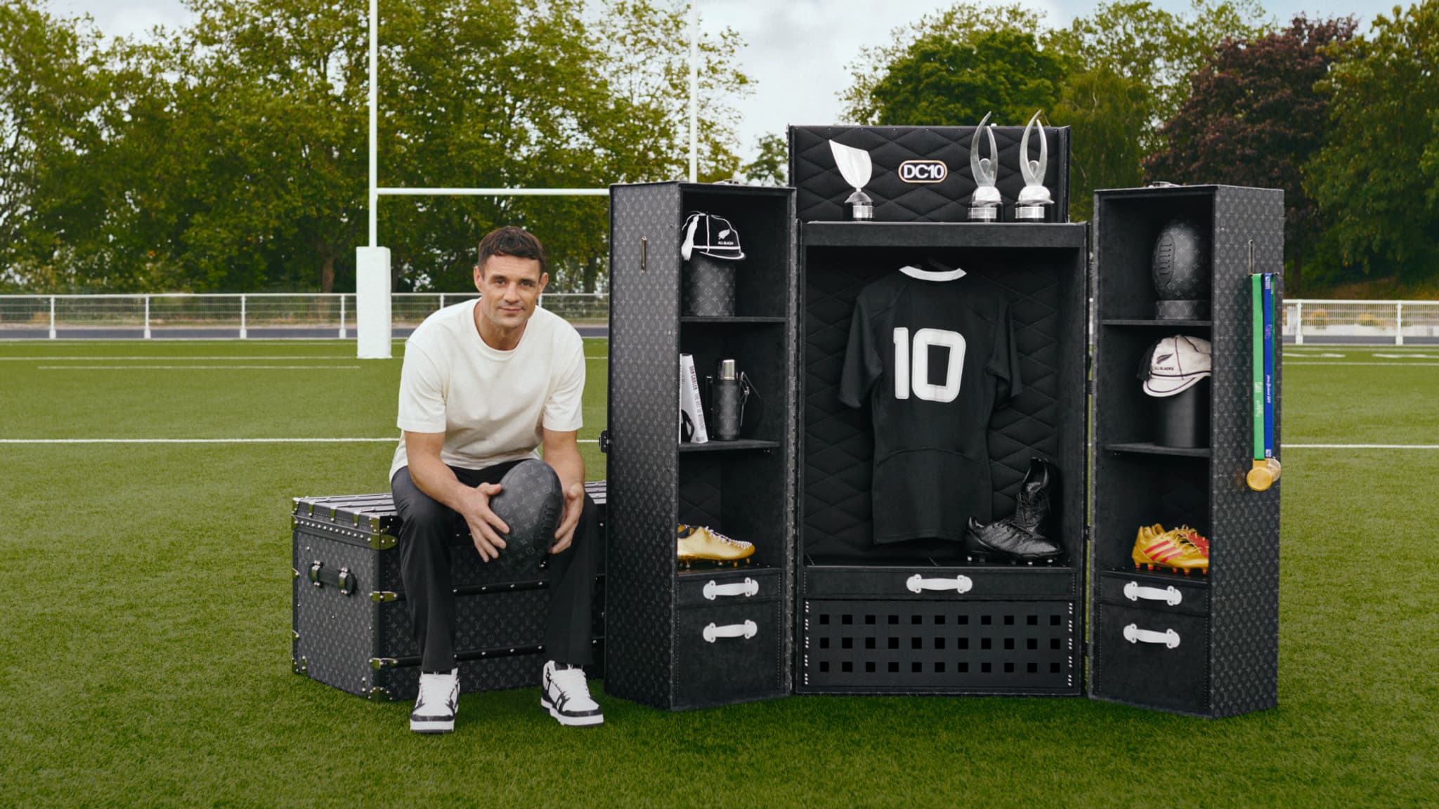 Dan Carter pour Louis Vuitton. Dan Carter pour Louis Vuitton.