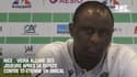 Nice : Vieira allume ses joueurs après la défaite contre Saint-Etienne en amical