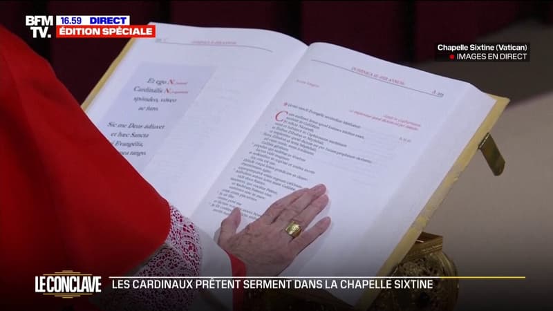 Conclave: les cardinaux prêtent serment, la main sur l'évangile
