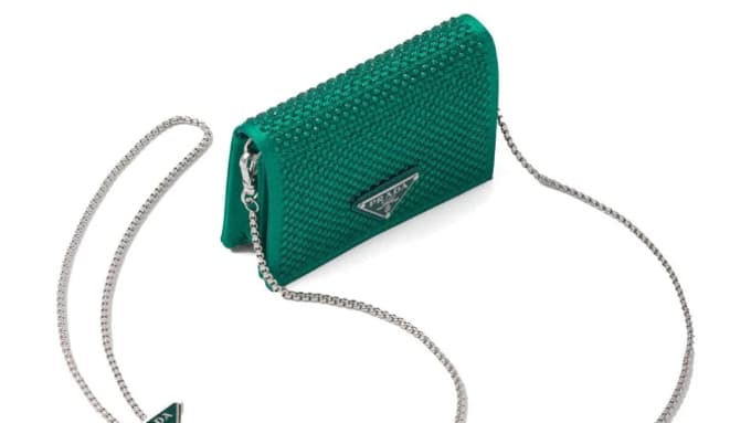 Porte-cartes en cuir Prada Porte-cartes en cuir Prada