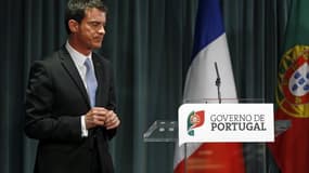 Le Premier ministre français Manuel Valls à Lisbonne, le 10 avril 2015
