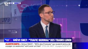 Grève à la SNCF: "Il y a un dialogue qui est attendu des cheminots et qui est légitime", affirme Christophe Fanichet (directeur général de SNCF Voyageurs)